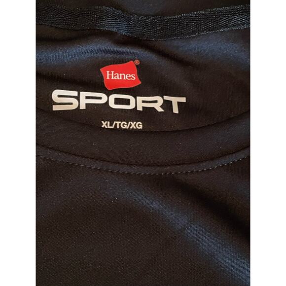 Hanes Sports Active Gear Black Long Sleeve Men's Shirt XL NEW - Picture 4 of 6